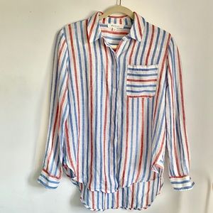 NWT Tura by Vince Camuto Muticolor Striped Shirt